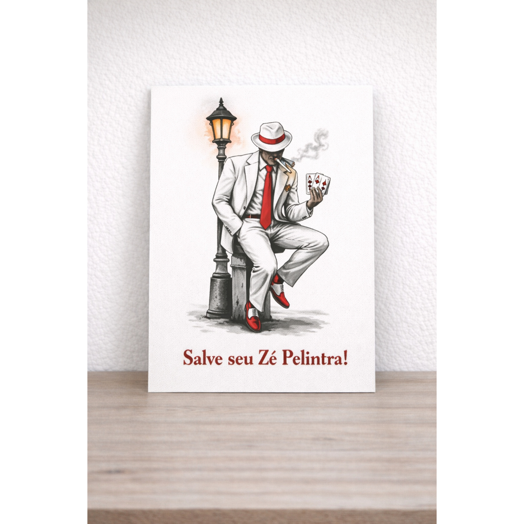 Quadro Decorativo Zé Pilintra Malandro Padrinho Umbanda ENVIO IMEDIATO