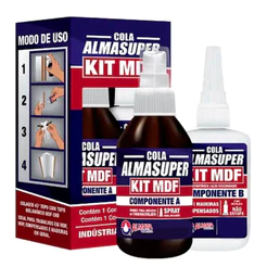 Kit Cola Universal + Ativador Colagem Rápida Acelerador Anti Entupimento Aplicou Colou ALMASSUPER