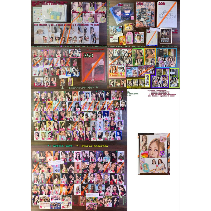 TWICE - álbuns, nemos, dvds, photocard holder, binder