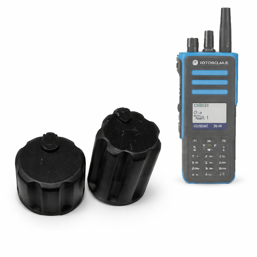 Par Botão Knob Volume Canal Motorola Dgp8550 Dgp8050 Apx900