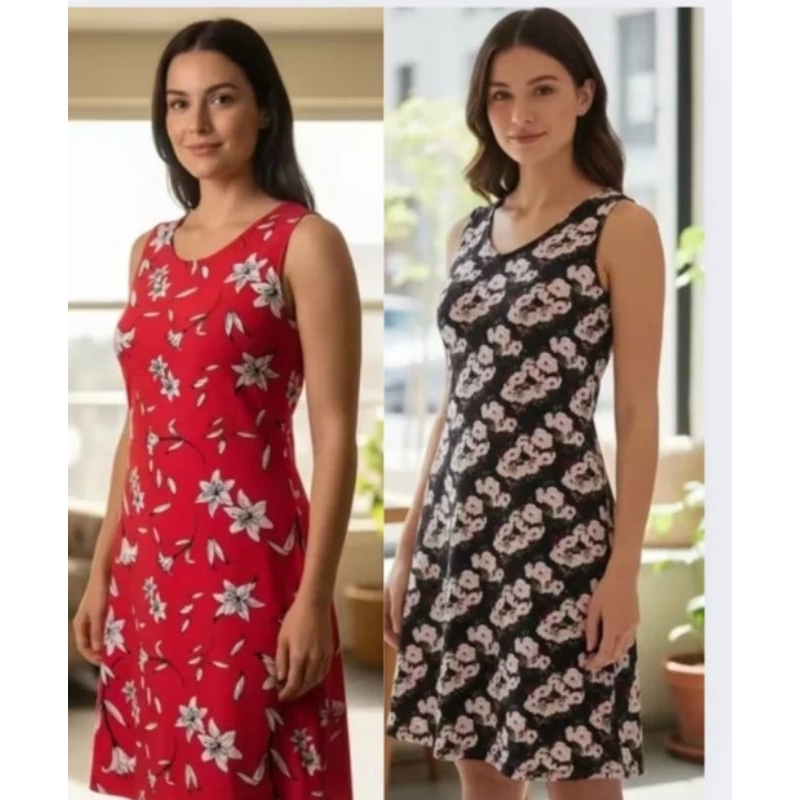 kit 2 Vestido curto Regata ligante em Oferta na Shopee