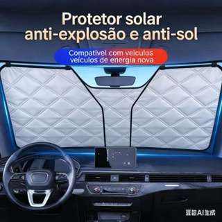 Pára-Brisa Do Carro Quebra Sol do Carro Sombra Capa Viseira Protetor Interior Anti UV Sol Brisas Dobrável Automóveis k1 em Oferta na Shopee