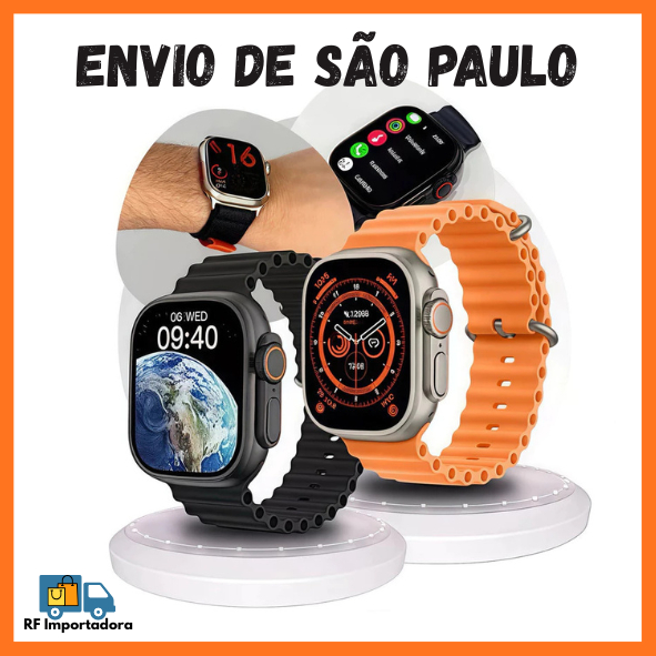 Relógio Digital Smartwatch Ultra 10 T800 Esportivo Resistente à água Com Duas Pulseiras em Oferta na Shopee
