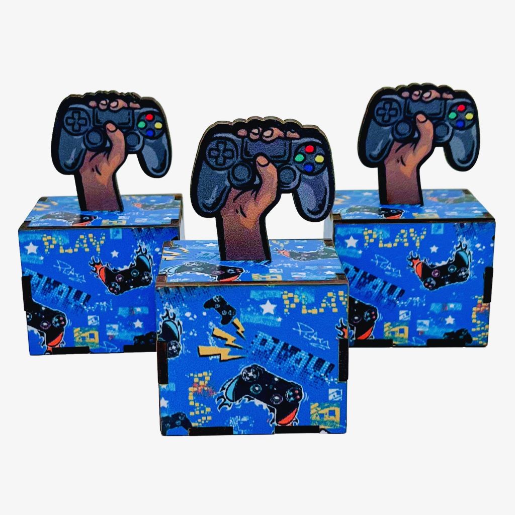 5/10/15/20PCS Mini Cubos Gamer em MDF - Lembrancinha Porta Bombom Caixinha em Oferta na Shopee