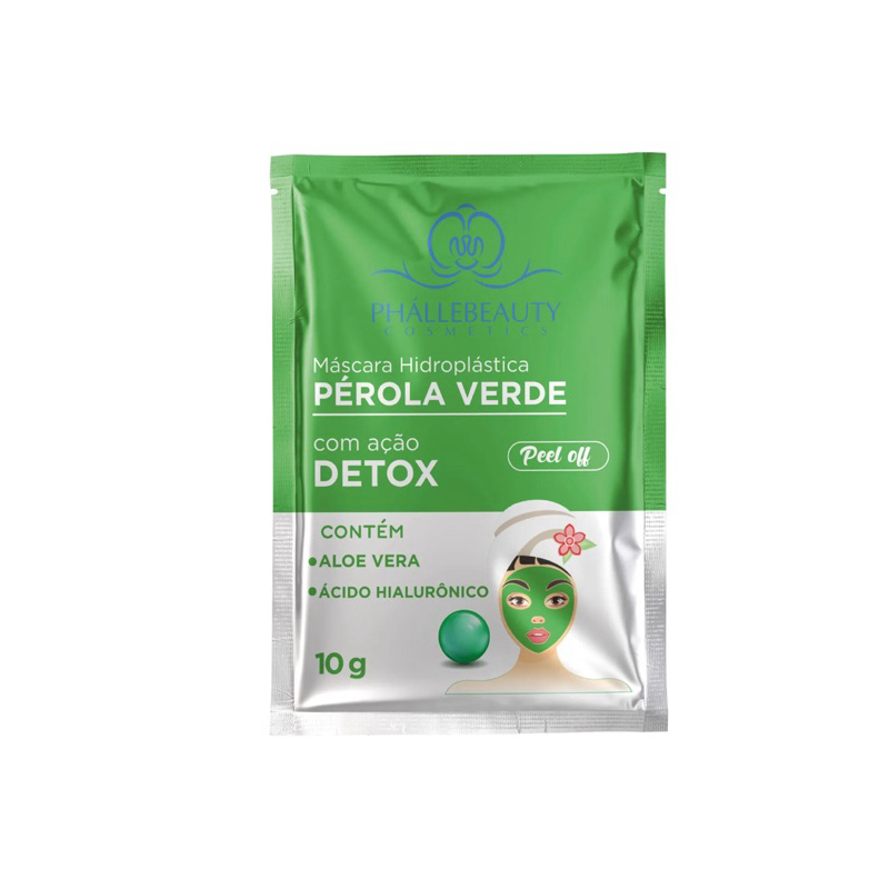 Máscara Hidroplástica PÉROLA VERDE PhálleBeauty Sachê