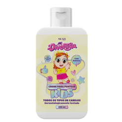 Creme Para Pentear Infantil SKAZI Kids MC Divertida 250ml Babosa Todos os Tipos de Cabelo