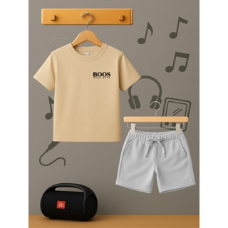 Conjunto Infantil Short Moletinho Camiseta Premium Casual Algodão em Oferta na Shopee