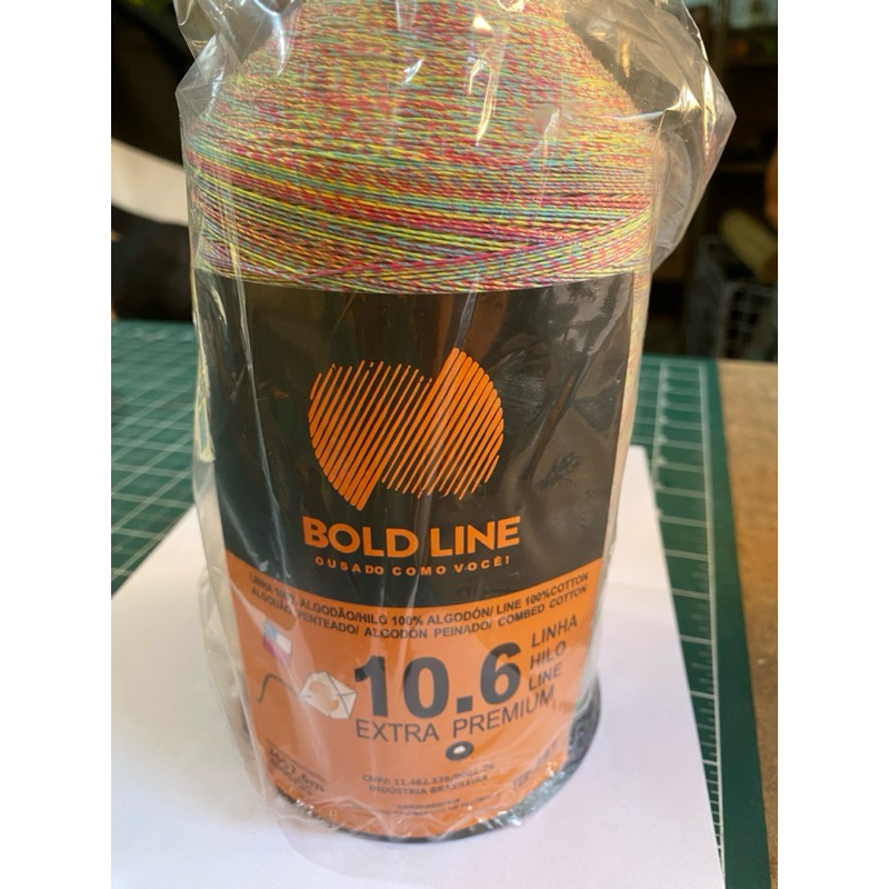 Linha Bold Line 10.6 ( 6 cabos ) Arco Íris. 4.000 jardas.