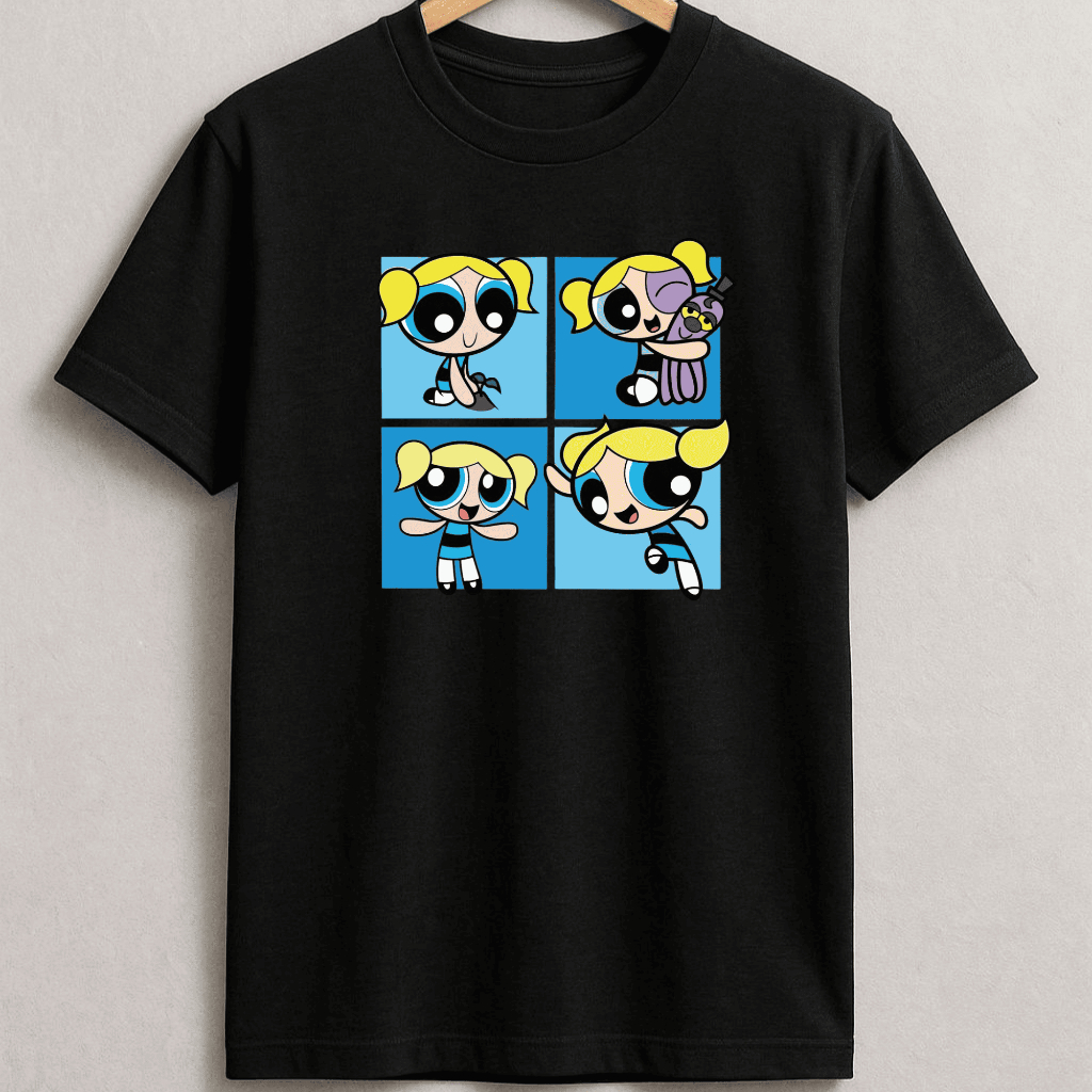 Camiseta Unissex Estampado LINDINHA Super Poderosas Algodão Conforto Estilo Verão Dia a Dia