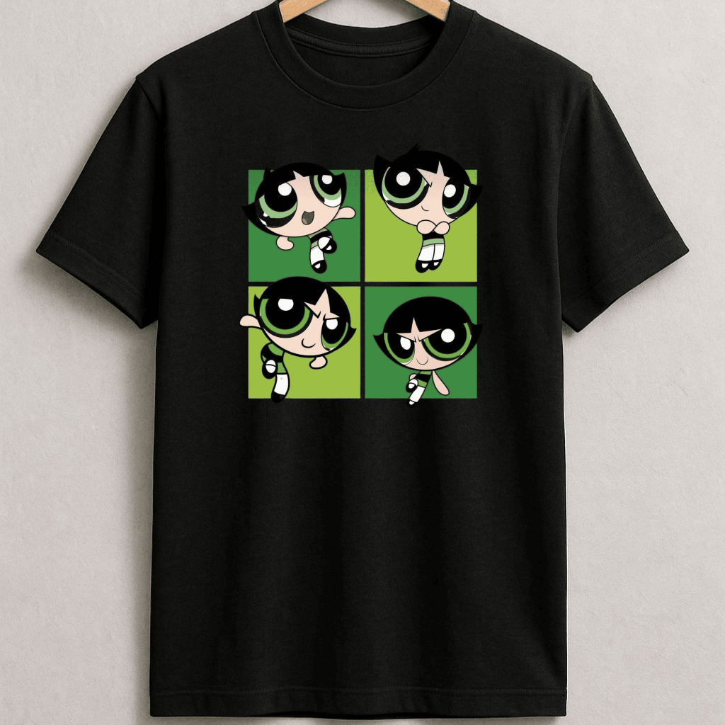 Camiseta Unissex Estampado DOCINHO Super Poderosas Algodão Conforto Estilo Streetwear Verão Dia em Oferta na Shopee