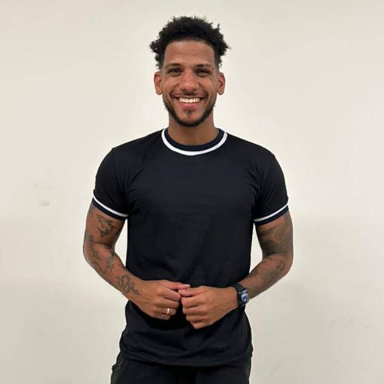 Camiseta Masculina Do Brasil Gola E Punho Listrada Malha 100% Algodão
