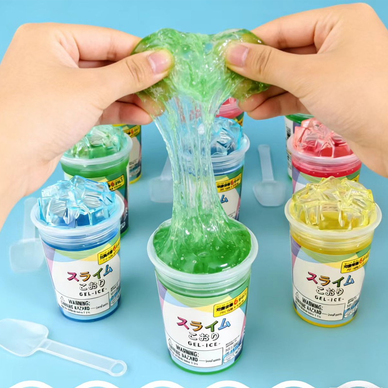 Kit Faça Você Mesmo Slime Geleca 12 Un - Brinquedo Anti-estresse Pronto para Brincar