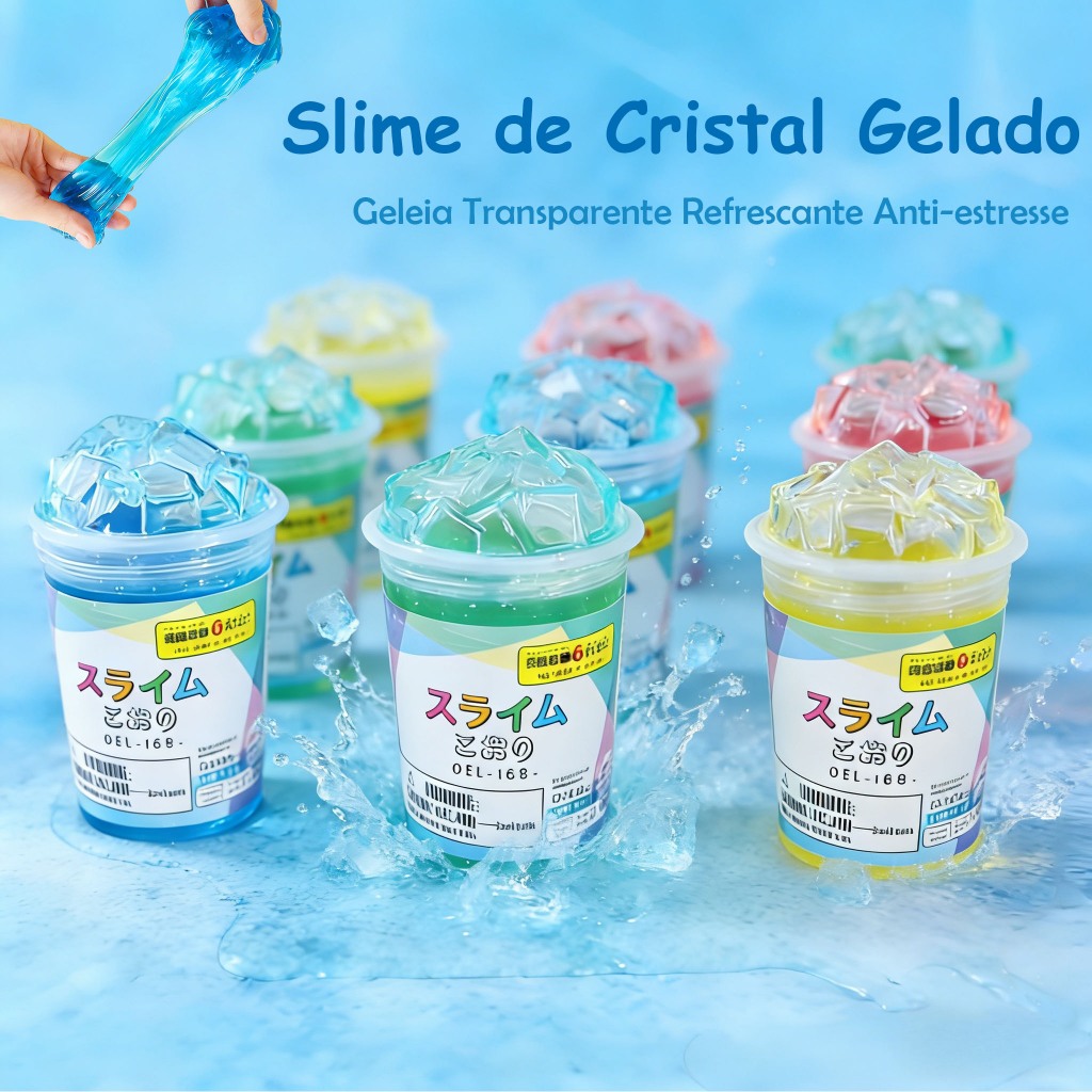 KIT 12 Slime Verao Effeto Bolhas Geleca Borbulhas Macia Frescura para Criancas em Oferta na Shopee