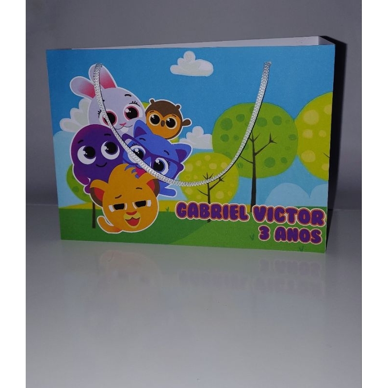 Sacola Montada Personalizada Bolofofo / Sacolinha Lembrancinha Festa Infantil Mimo personalizado