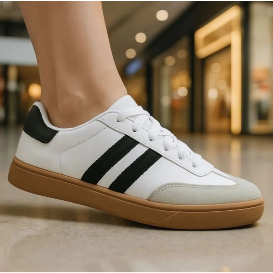 Tênis Feminino Samba Retrô Vintage Premium com Caixa - Estilo e Conforto