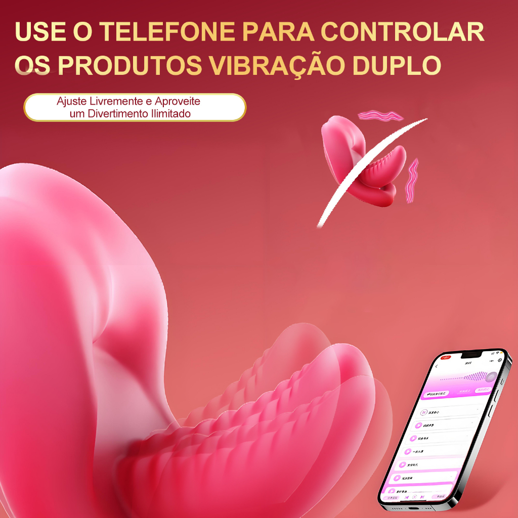 Vibrador de Calcinha Oculto · Forte Vibração Duplo Motor · APP Controle · Prazer ao Ar Livre em Oferta na Shopee