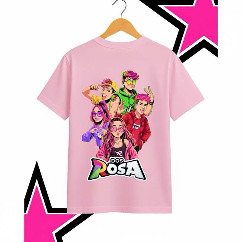 Camiseta EMILY VICK TURMA DOS ROSAS INFANTILLançamento 100% Algodão em Oferta na Shopee