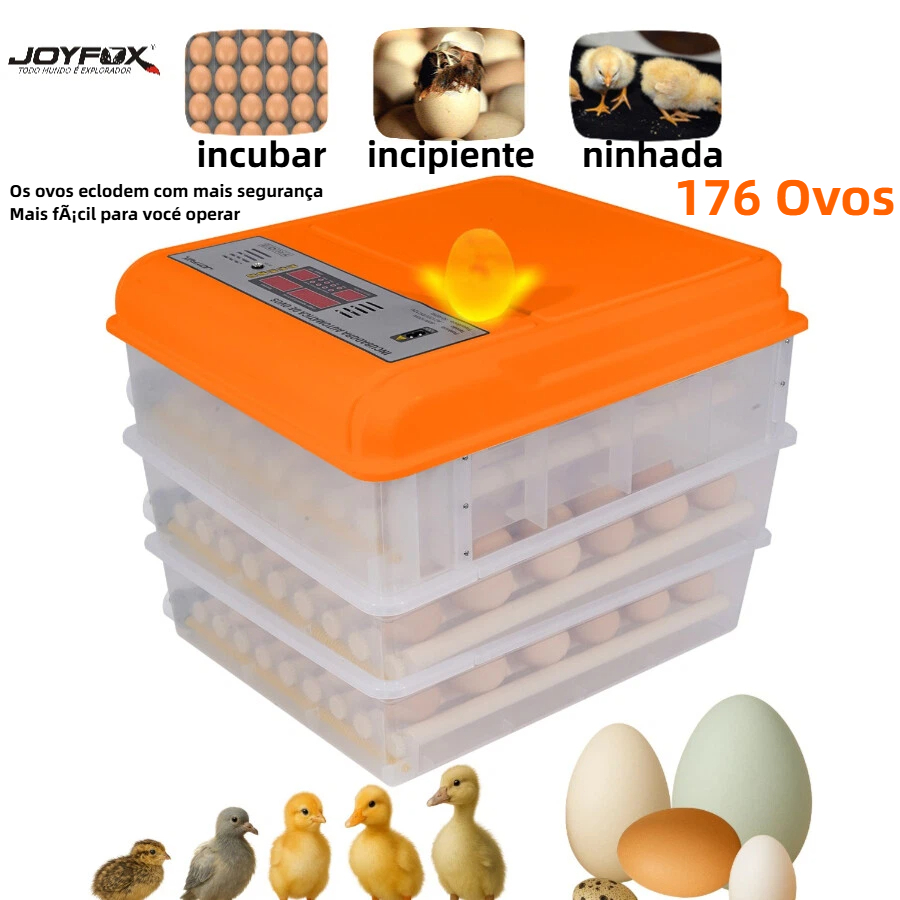 chocadeira de ovos 176 Ovos Rolagem Com Ovoscópio 220v chocadeira de ovos automática em Oferta na Shopee