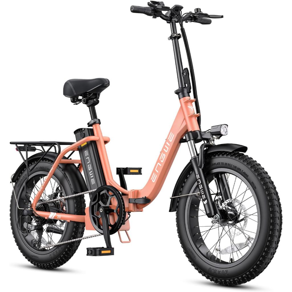 Bicicleta Elétrica para Adultos L20 2.0 com Pneu 20x3.0 Grossos e Bateria 52V 13Ah Removível