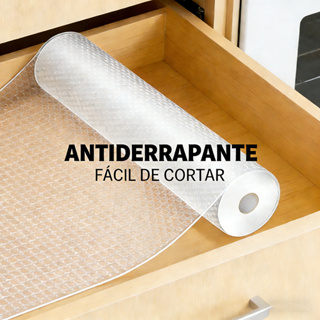 Forro Antiderrapante Impermeável Armário Prateleira Lavável Impermeável Recortável Cozinha Multiuso Transparente em Oferta na Shopee