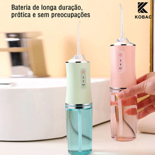 Irrigador Bucal Portátil recarregável via USB 220ml - Limpeza bucal eficiente para uso diário em Oferta na Shopee