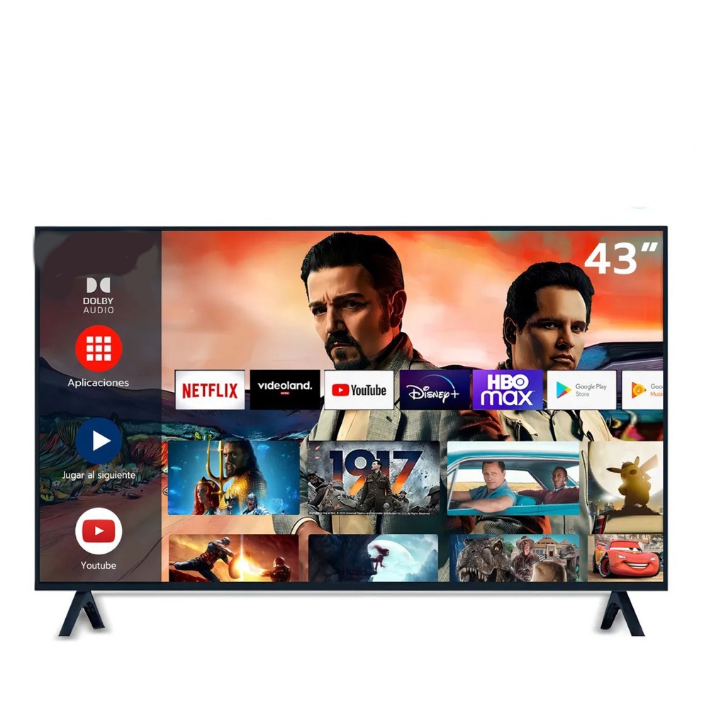 Smart Tv HD Ray Vasi (43/24/32/40polegadas)Android HDMI USB Wi-Fi, Tela Full HD - com Controle Remoto Padrão