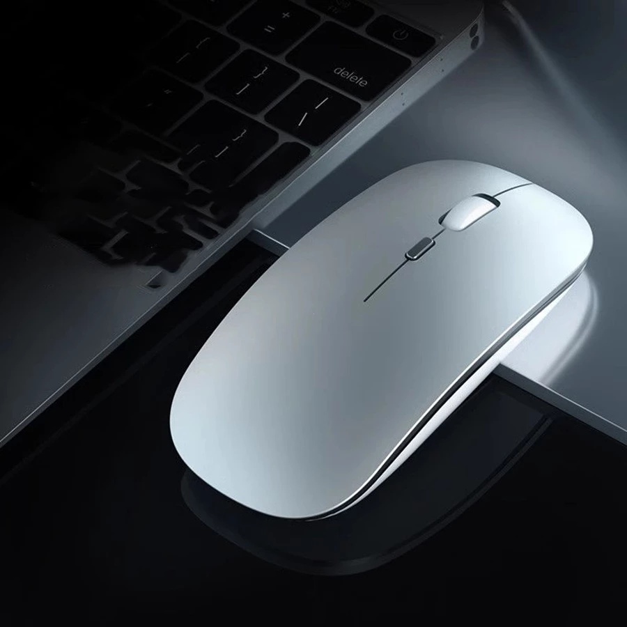 Interface USB sem fio 2.4G mouse de carregamento de modo duplo Bluetooth portátil