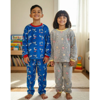 Pijama Infantil Ultrasoft Fleece – Super Quentinho e Aconchegante em Oferta na Shopee