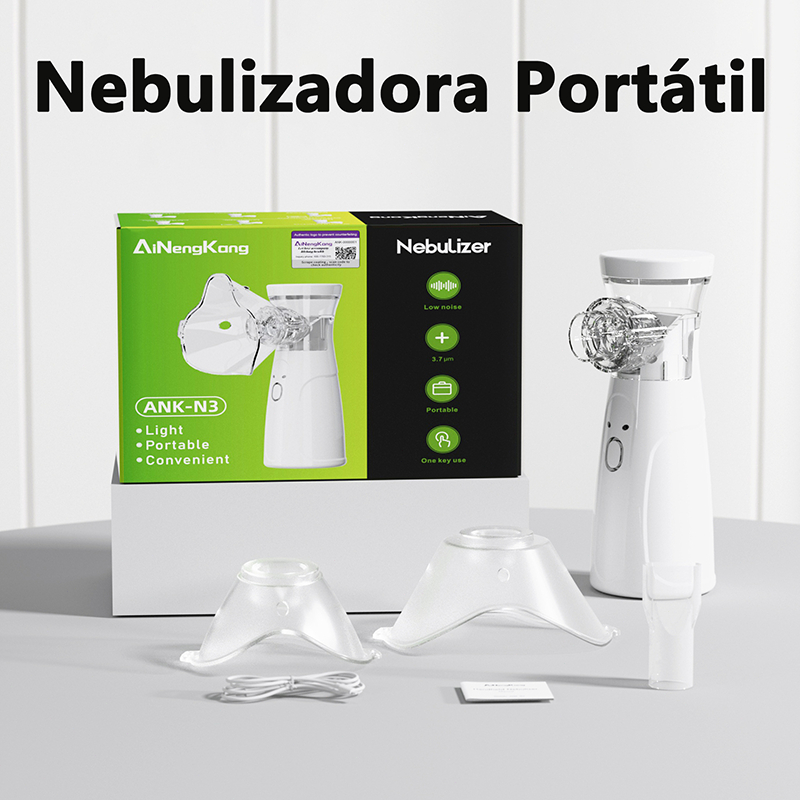 Máquina Nebulizadora Portátil Inalador Nebulizador Adulto Infantil Silencioso