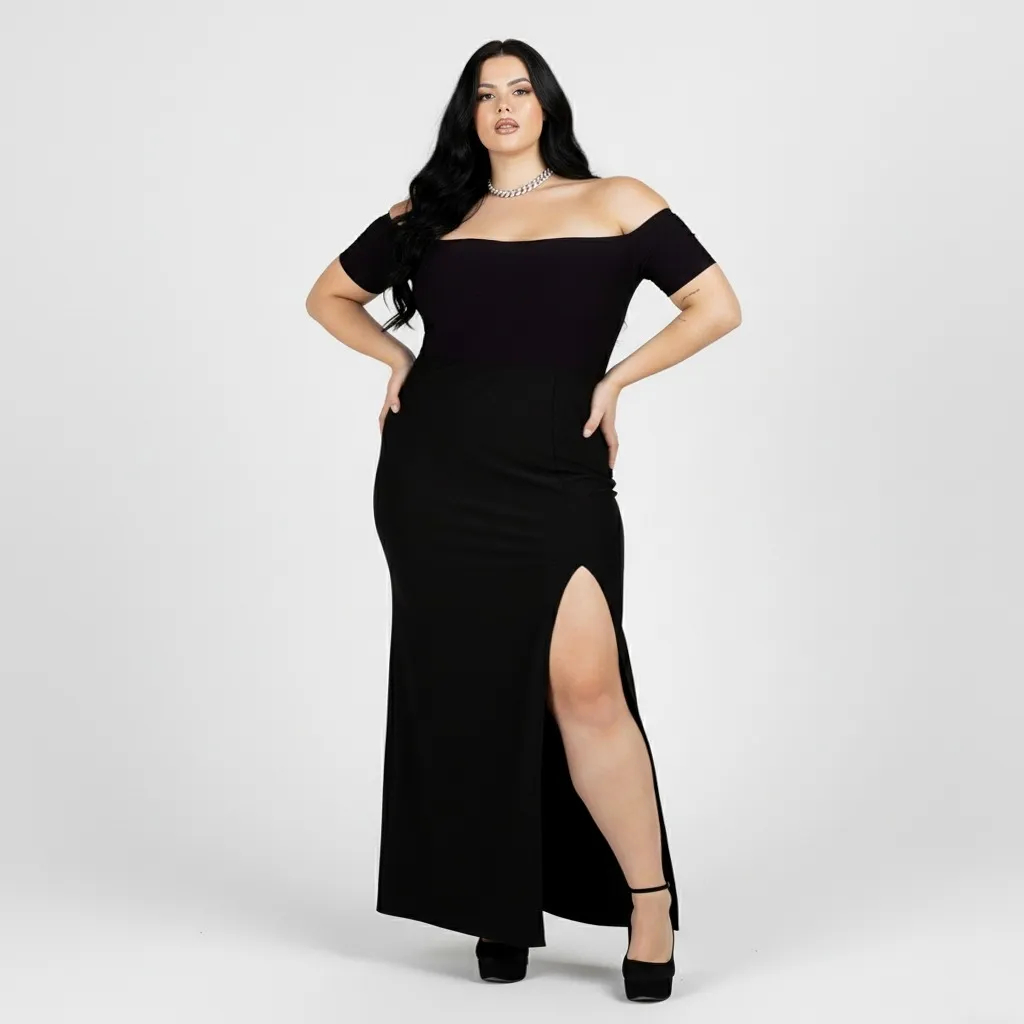 Vestido Longo Premium Festa Plus Size Ciganinha Festa