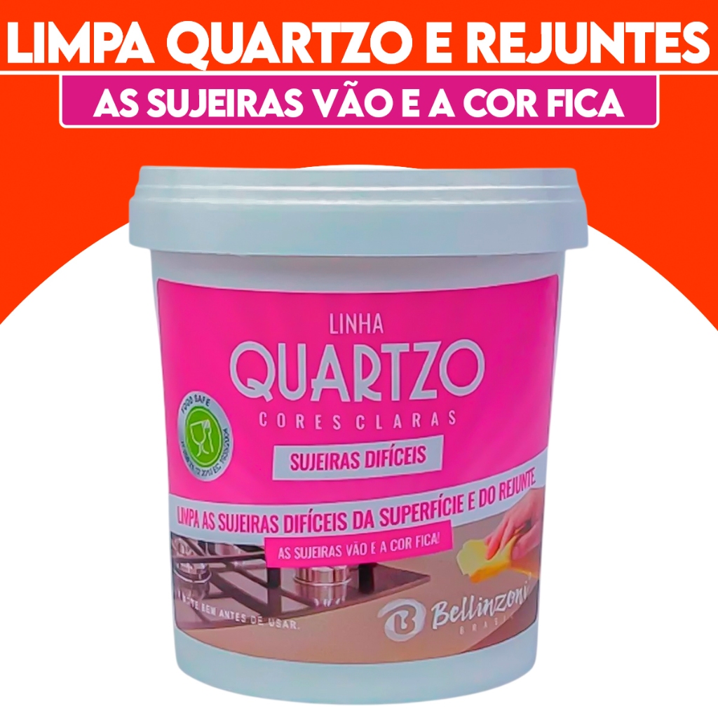 Limpa Sujeiras Dificeis e Manchas no Quartzo 400 ml - BELLINZONI