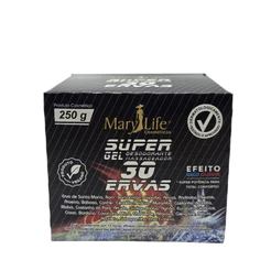 Pomada Super Gel 30 Ervas Massageador 250g Efeito Gelo Quente Mary Life