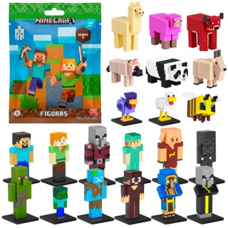 Boneco Minecraft Colecionável Video Game Brinquedo Figura De Ação Personagem Surpresa Mobs em Oferta na Shopee
