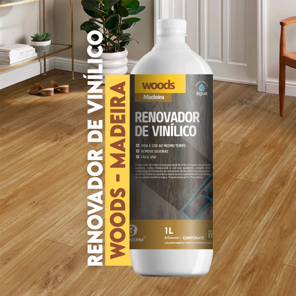 Renovador De Vinilico Bellinzoni 1 Kg Limpa E Ativa A Cor
