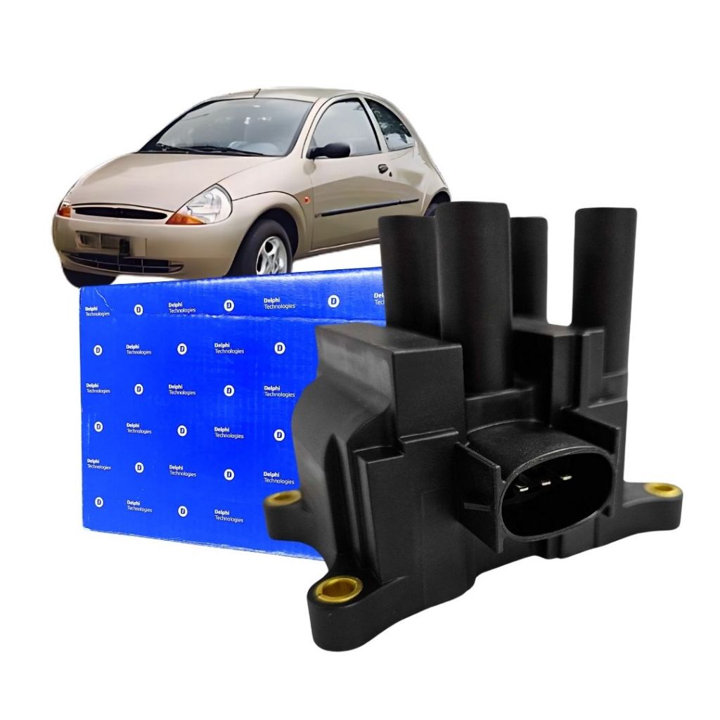 Bobina Ignição 4 Pinos 3 Vias 12v Para Ford Ka 1.0 1.6 Zetec Rocam 99 a 07 Endura 1.0 99 CE20119 em Oferta na Shopee