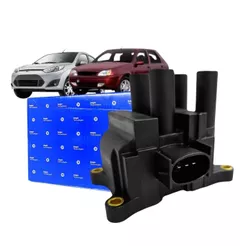 Bobina Ignição 4 Pinos 3 Vias 12v Para Ford Fiesta 1.6 Zetec Rocam 1999 a 2011 CE20119-13B2