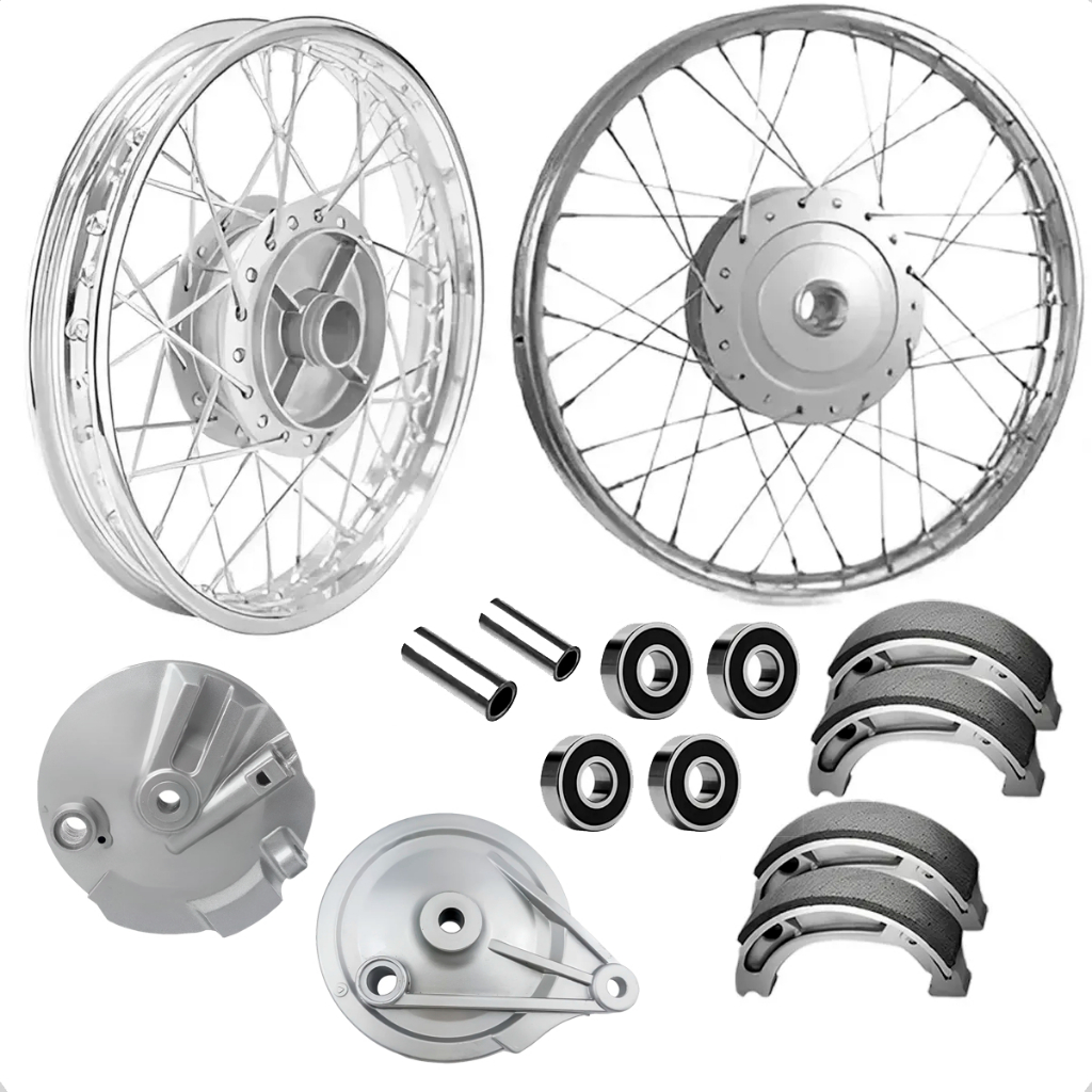 Roda Par Dianteira Traseira Honda Biz 125 100 13/15 C/ Peças