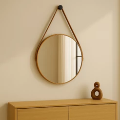 Espelho Decorativo Adnet Premium 40cm - Design Atemporal e Qualidade Superior