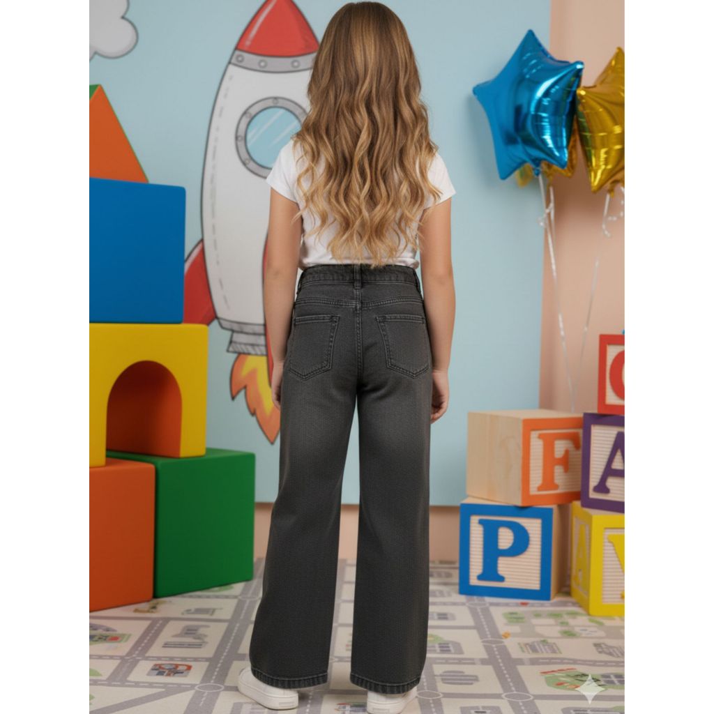 Calça Wide Leg Marmorizada Moda Infanto Juvenil 10 ao 16 anos