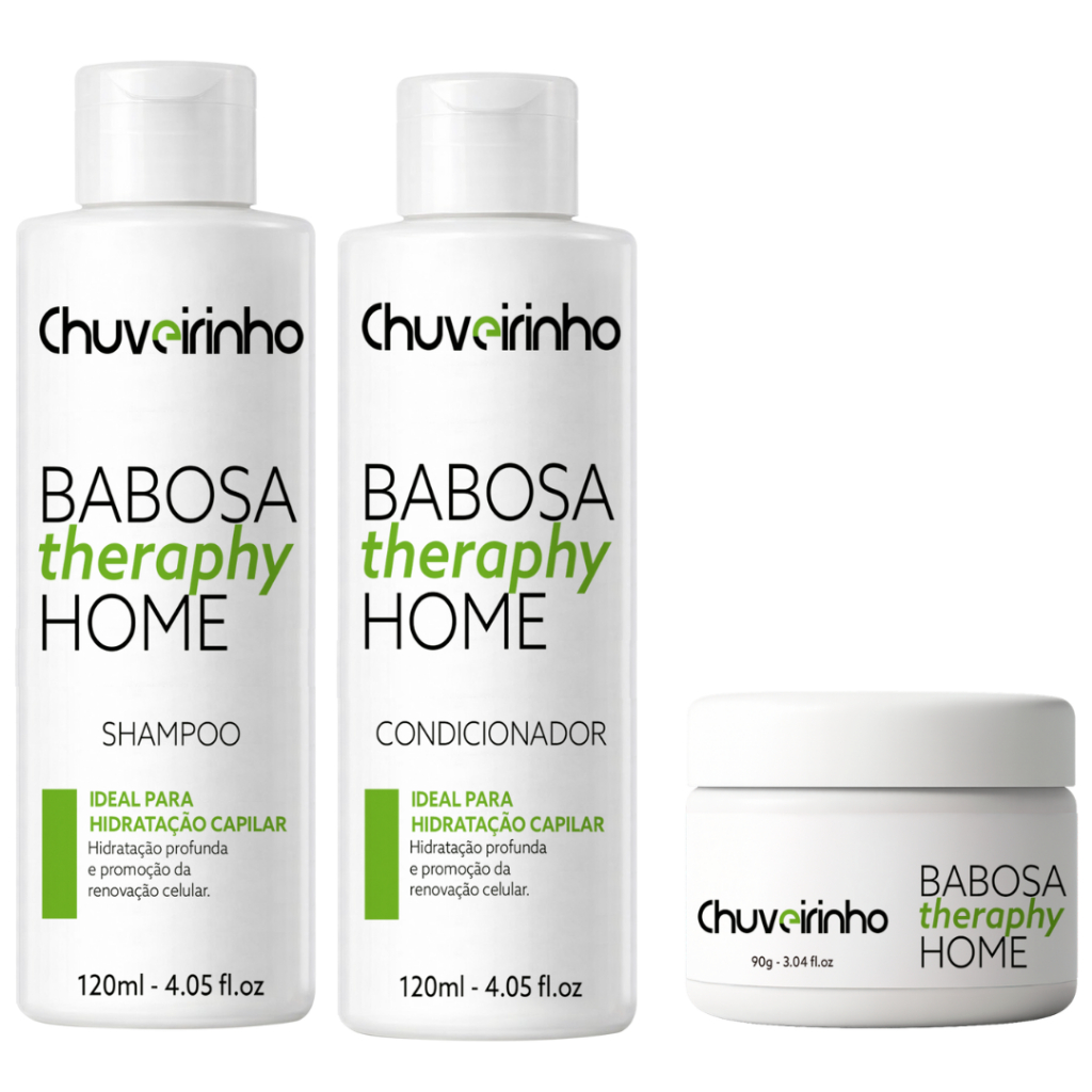 💚 Kit Shampoo + Condicionador + Máscara Hidratante | Hidratação, Fortalecimento e Brilho com Babosa ✨