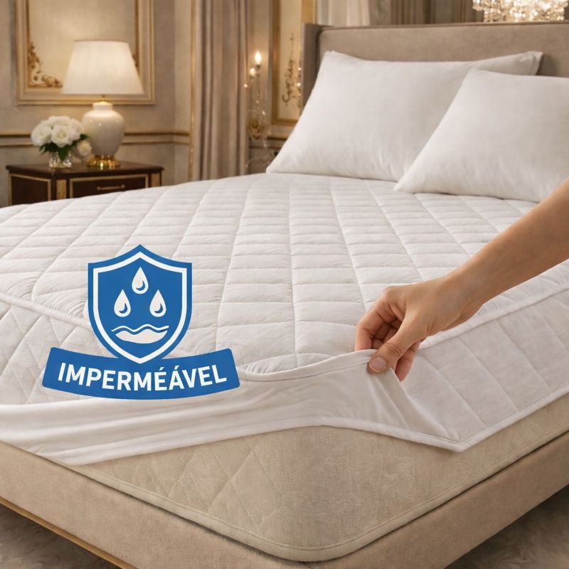Protetor Para Colchão 100% Impermeável com Elástico em Toda Volta