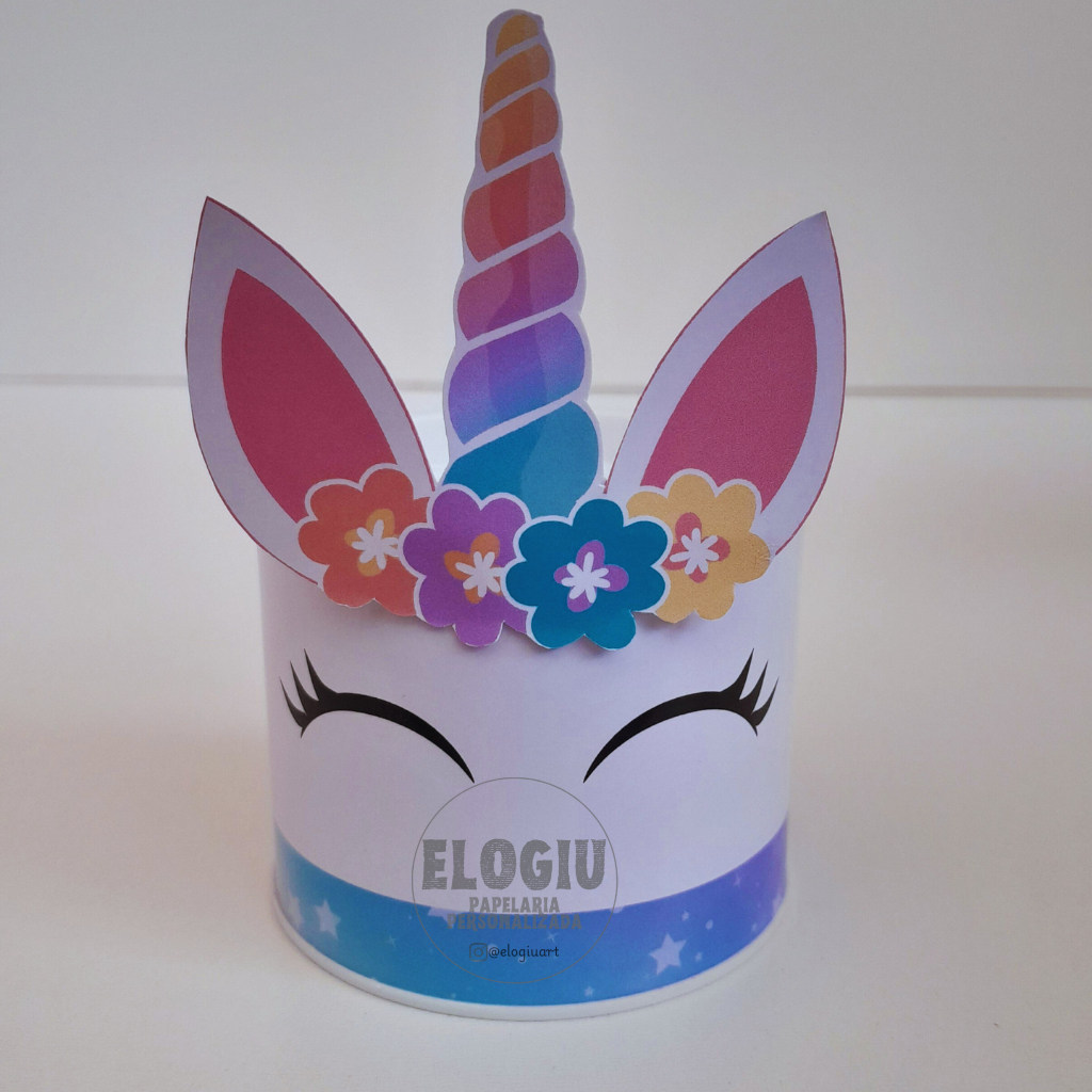 Lembrancinha festa infantil, Unicórnio, lembrancinha de aniversário personalizada-Tubolata 5X6