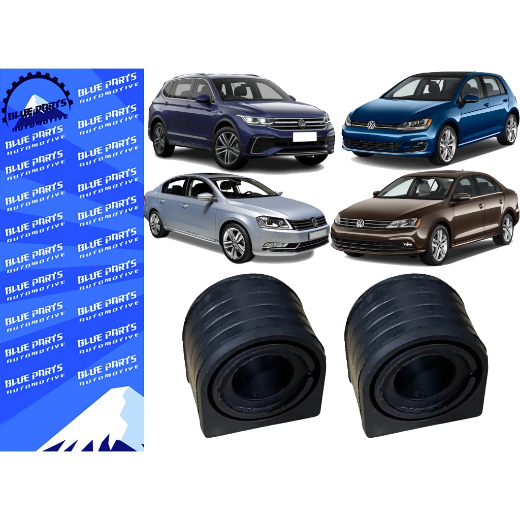 Par Bucha Barra Estabilizadora Dianteira  22mm para Volkswagen Jetta Passat Golf Tiguan Ate 2016