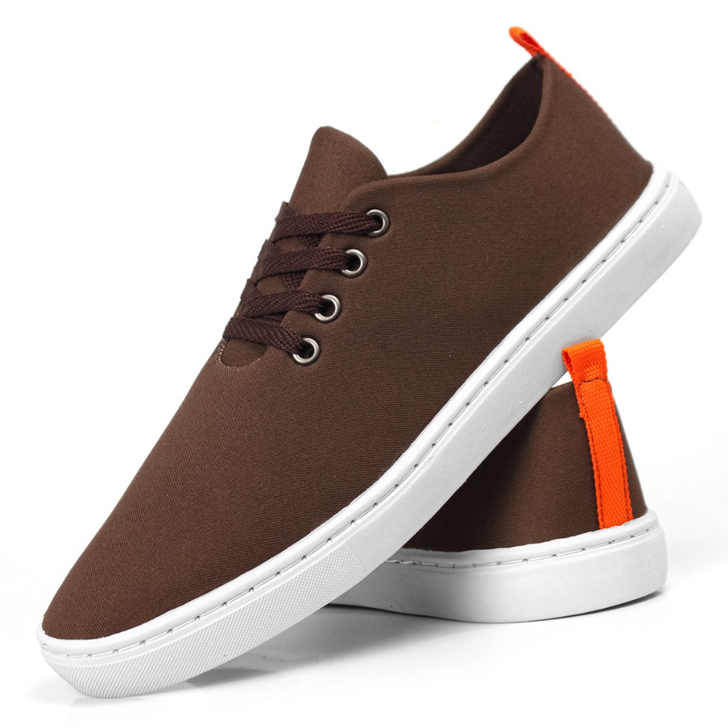 Sapatenis Masculino Casual Cano Baixo Sola Reta Macio e Confortável Promoção