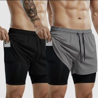 Shorts profissionais para maratona, unissex, ideais para exercícios de verão, treino de basquete e com forro.