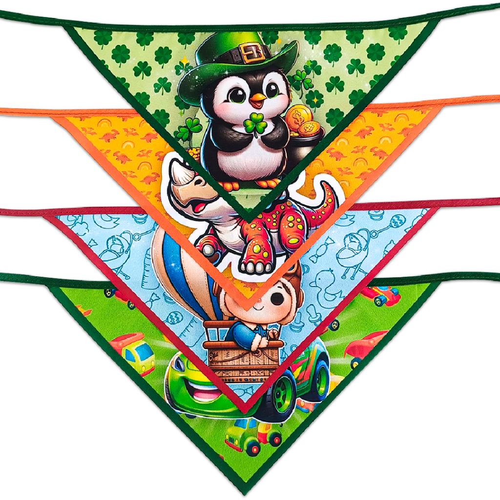 Bandanas Pet Macho Estampada para Banho e Tosa – 10 a 30 Unidades em Oferta na Shopee