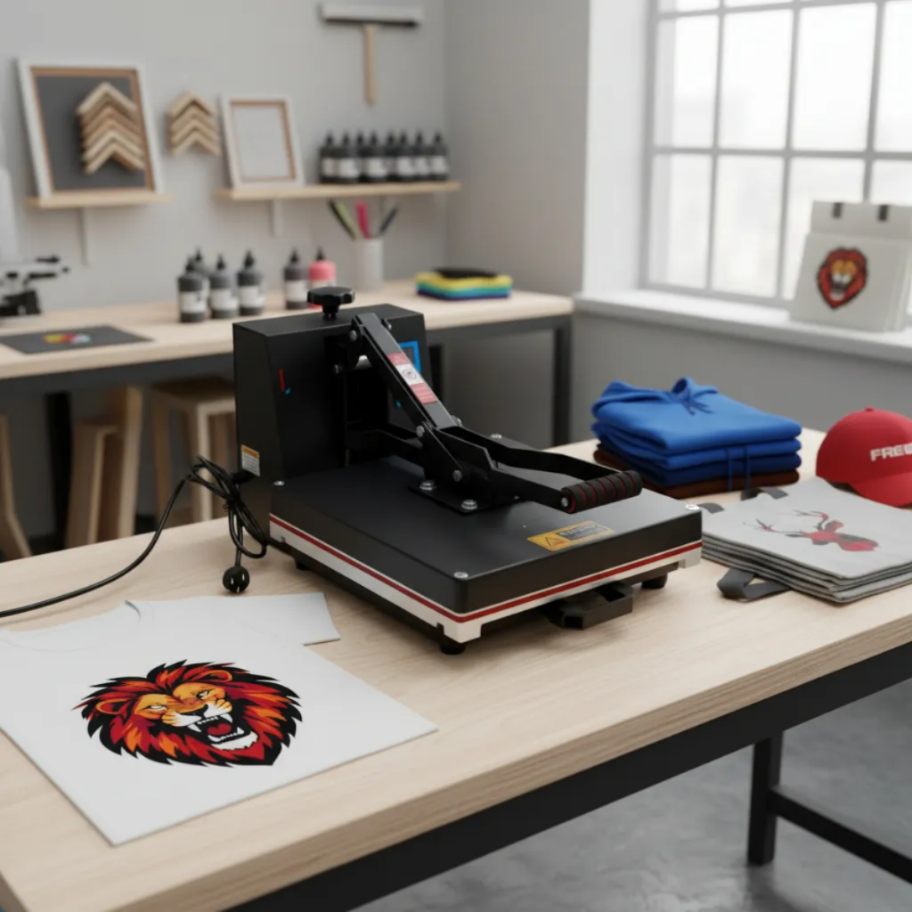 Prensa Térmica Plana para Sublimação, DTF e Transfer, 38x38cm, Preta, 220v/110 em Oferta na Shopee