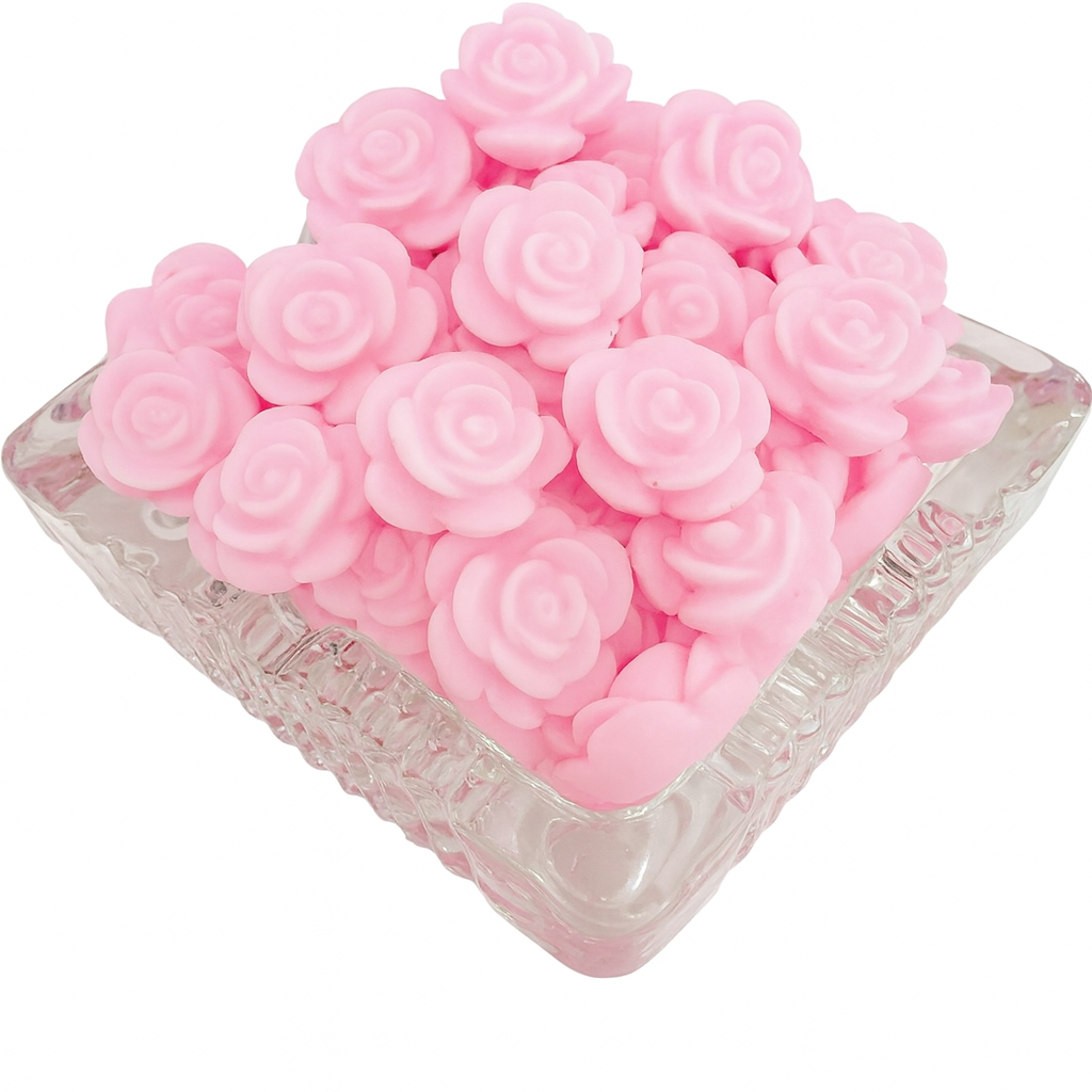 50 Mini Sabonetes Rosinhas / Flores (Escolha a Cor) - Lembrancinhas Perfumadas em Oferta na Shopee