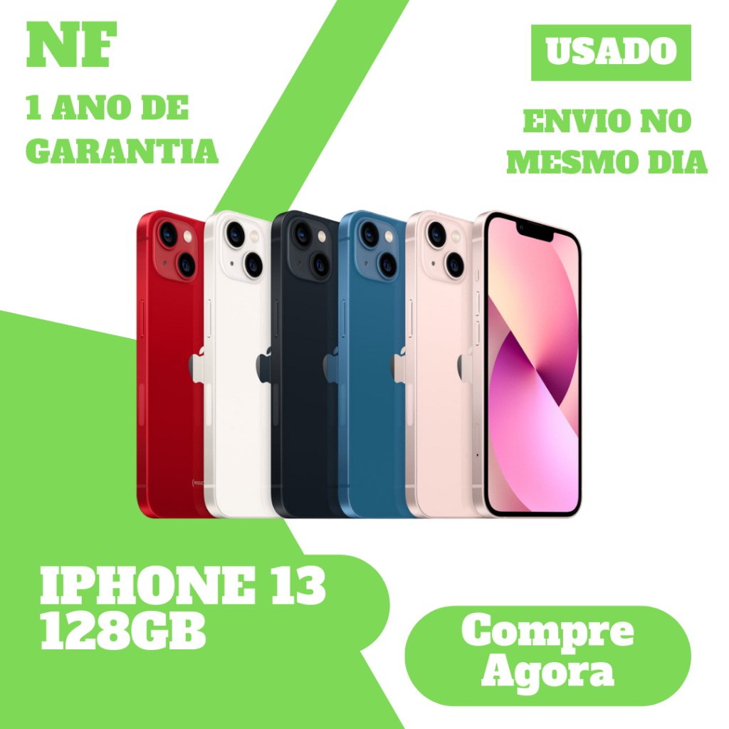 Usado: iPhone 13/ 13 MINI 128GB - Original - 1 Ano de Garantia - NF