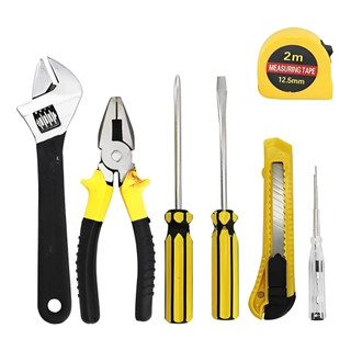 Kit de Ferramentas Básicas com 7 Peças Compacto e Prático para Uso Doméstico